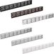 Gedotec H3616 Grille d'aération carrée 458 x 65 mm Plinthe d'évacuation d'air du réfrigérateur plastique