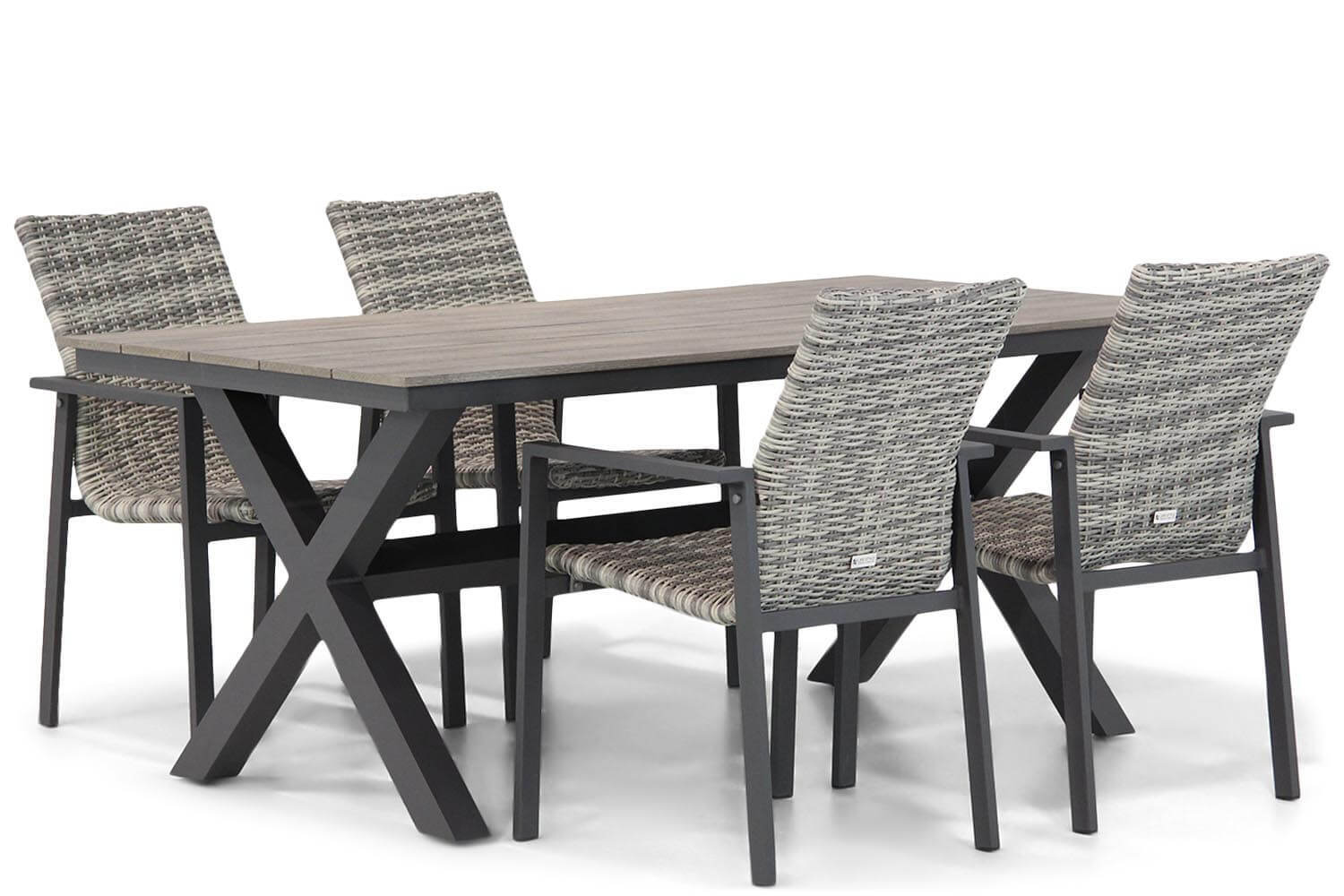 Lifestyle Garden Furniture Upton/Forest 180 cm dining tuinset 5-delig