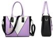 Lila Sac à main femme - Sac cabas - Sac bandoulière - Design en V - Bandoulière amovible - Similicuir
