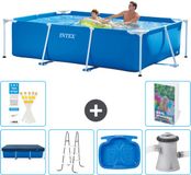 Intex Rechthoekig Frame Zwembad - 260 x 160 x 65 cm - Blauw