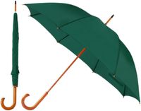 Bellatio Design Paraplu Dryfeet - 2x - vert - dia 105 cm - 85 cm lang - 8 panels - regen - polyester/hout - Classic model