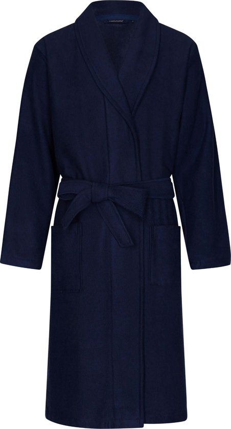 Pastunette Heren Badjas - Bamboemix - Blauw - Maat S