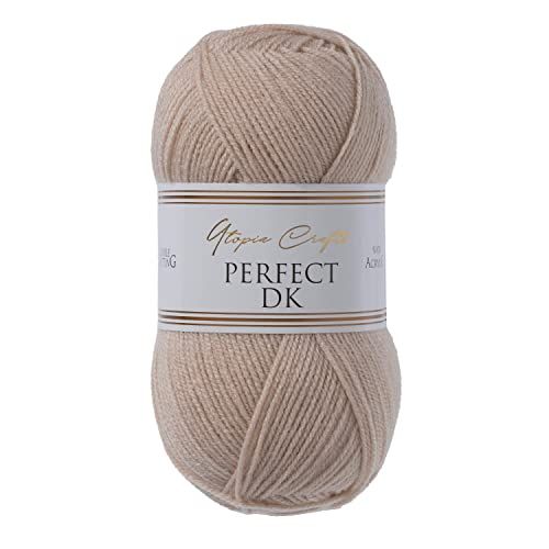 Utopia Crafts DK dubbel breigaren - 100g - Warm bruin - 5060967564071