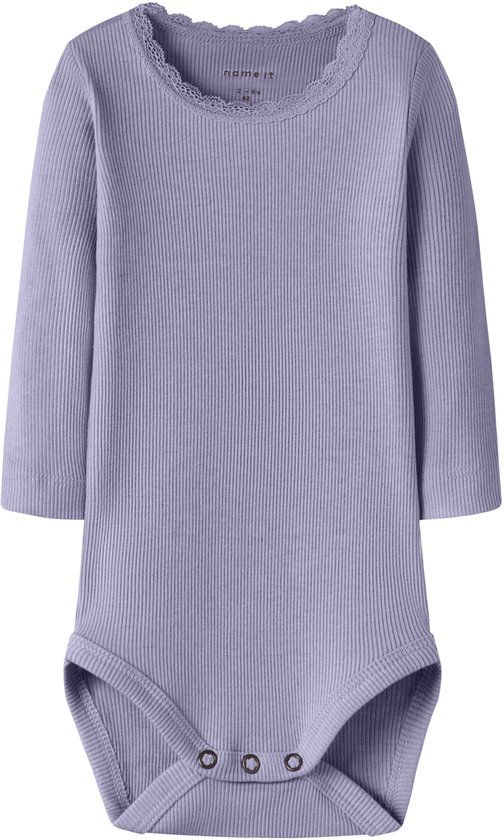 NAME IT NBFKAB LS BODY NOOS Baby Body Heirloom Lilac Katoen/Modal/Elastaan Maat 86