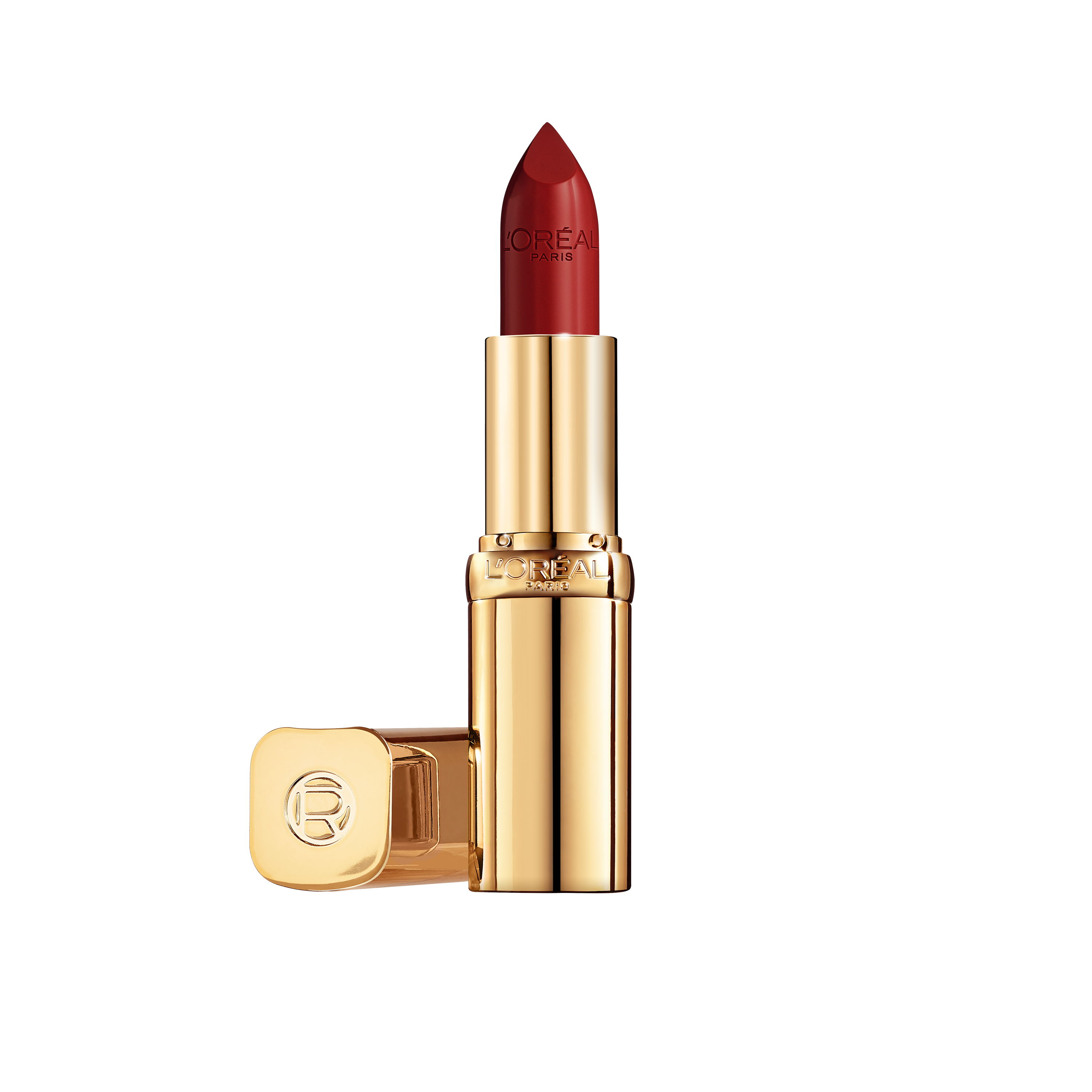L'Oréal Color Riche Satin Lipstick - 124 S'il Vous Plait - Rood - Verzorgende, lippenstift verrijkt met Arganolie - 4,54 gr