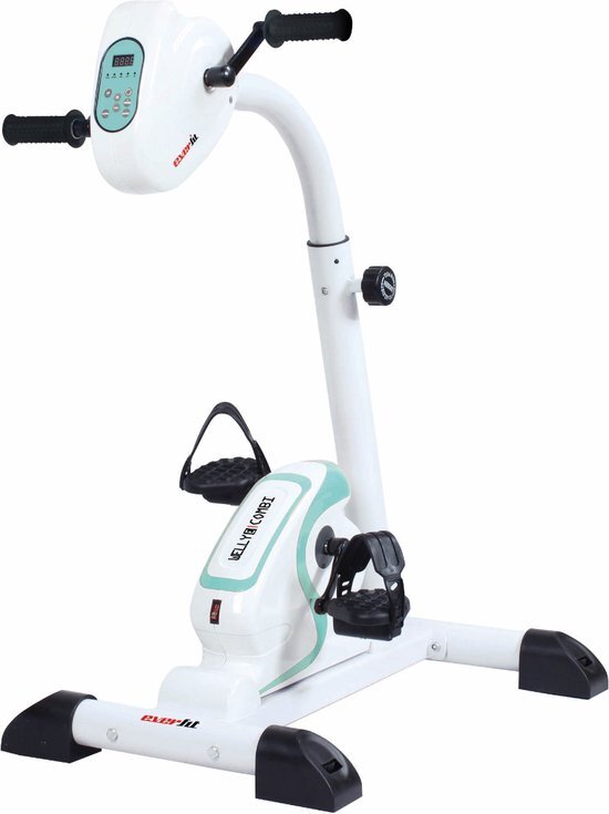 Toorx Mini Bike WELLY E COMBI - Stoelfiets - Wit/Groen/Zwart - Verstelbaar - 100 kg - 12 Weerstandsniveaus