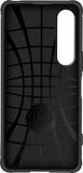 Merkloos Spigen Rugged Armor Hoesje Geschikt voor Sony Xperia 1 VI - Back Cover met Air Cushion - Carbon - Matte - Zwart