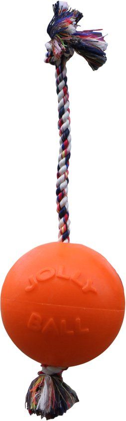 Jolly Pets Romp-n-Roll - Honden speelbal met vanillegeur - Oranje - Ø 10 cm