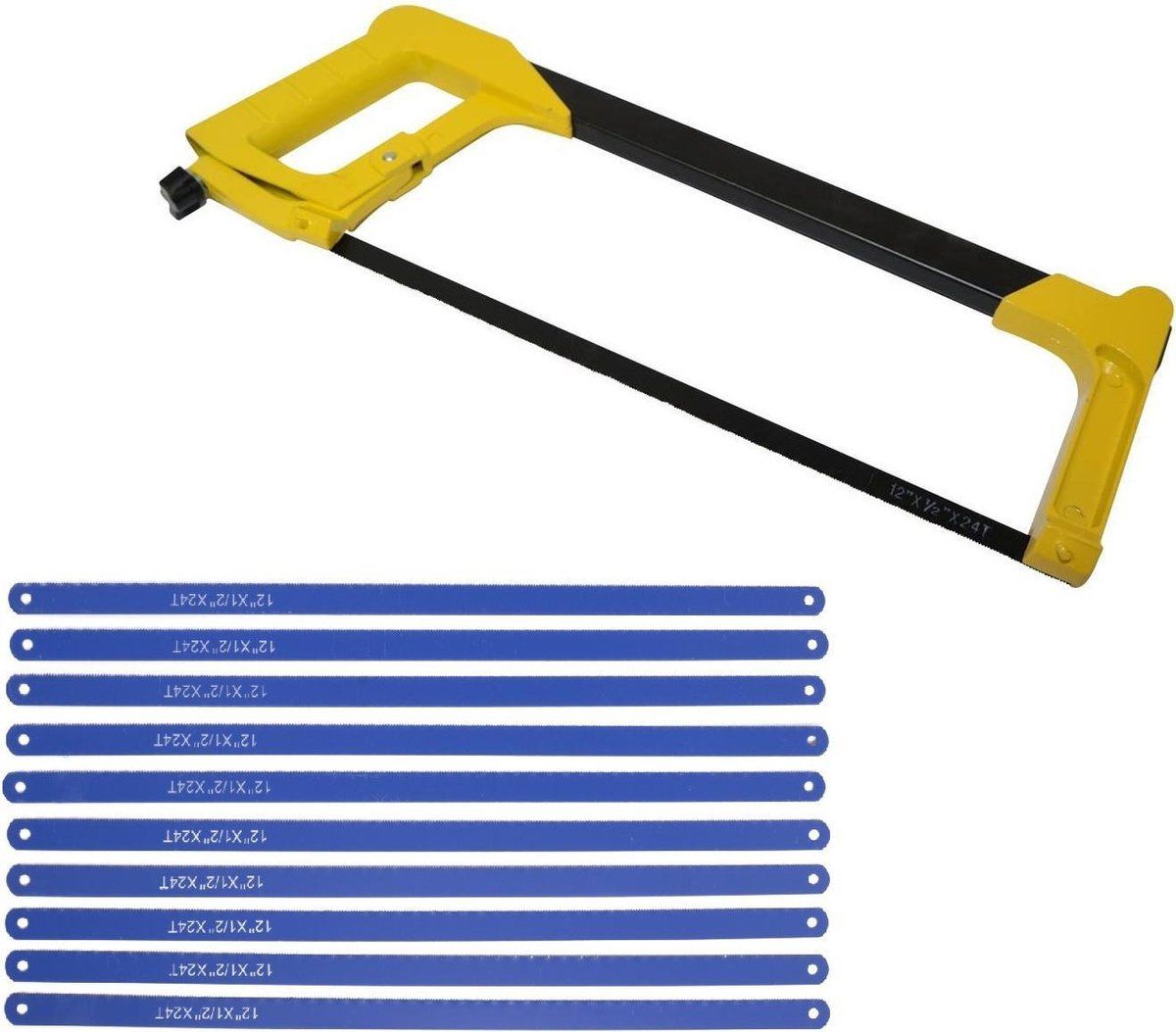 Ben Tools IJzerzaag / metaalzaag 300 mm - inclusief 20 reserve zaagbladen