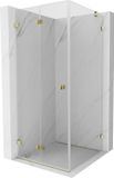 Mexen Lunar-F porte de douche pliable gauche 90 x 90 cm, transparent, or