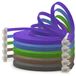 1aTTack.de 3,0 m - 5 kleuren (02) - Cat.6 platte netwerkkabel Cat6 platte kabel ultra platte Cat.6 patchkabel 1000 Mbit/s Gigabit LAN (RJ45) platte slanke micro