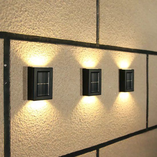 Solar LED Outdoor Wall Light - Up/Down - IP65 Waterproof - Warm White - SYproducts