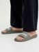 JACK & JONES JFWOLLIE SLIDER LN Heren Muiltjes Olive Night Synthetisch Maat 43