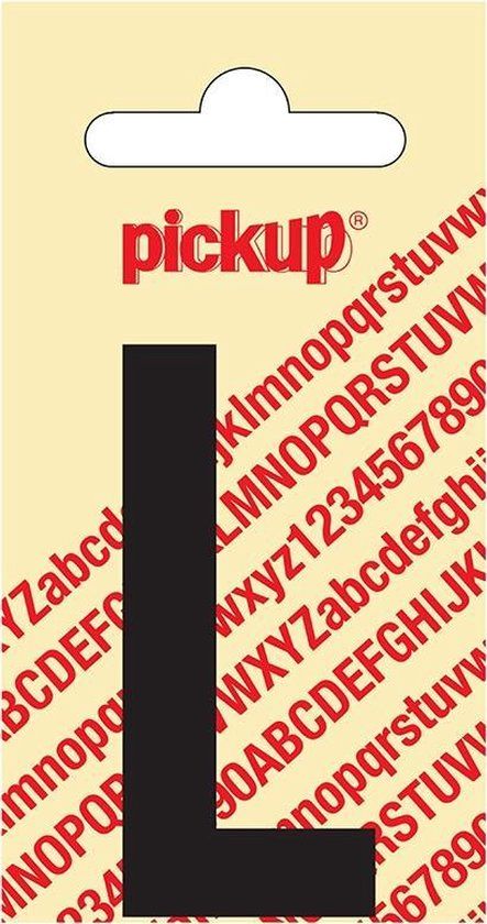 Pickup Plakletter Nobel 60 mm Zwart L