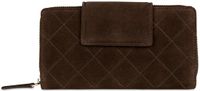 bugatti Fabia Ladies Long Zip Wallet Brown donkerbruin