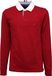 TOMMY HILFIGER 1272K Poloshirt für Herren aus BCI-Baumwolle, dunkelrotes Baumwoll-T-Shirt für Herren