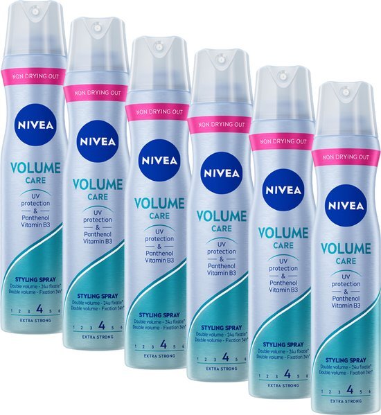 Nivea Styling Spray Volume Care Voordeelverpakking 6x250ml