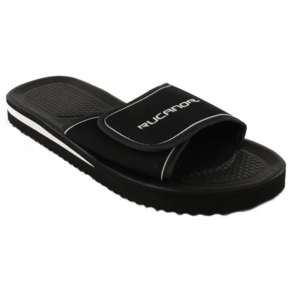 rucanor Bad - Slippers - Unisex - Maat 42 - Zwart/Wit