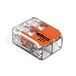 WAGO 221-412-100 221-412, Doorzichtig/Oranje, 2 x 0,2-4 mm²