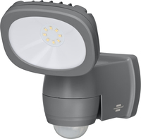 Brennenstuhl LED Buitenlamp met Sensor - Zwart - 440 Lumen - IP44 - Accu