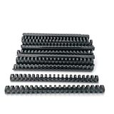 Spiraal 22mm A4 21ringen zwart verpakking 50 stuks