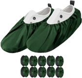 FEROCITY - Schoenovertrekken - Antislip, herbruikbaar - Unisex - Polyester - Groen - 5 paar