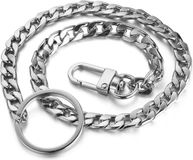 LGT JWLS Lookinggoodtoday Zilverkleurige Sleutelhanger of Sleutelkoord met Ring en Musketon