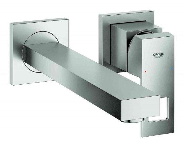 GROHE Eurocube Wastafelkraan - 3 Gats - RVS