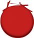 Stof Textile Home stoelkussen - Rood - Rond - 40x3 cm