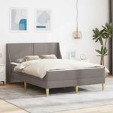 Maison Exclusive - Lit exclusif avec sommier et matelas couleur taupe, dimensions 120 x 200 cm, en polyester