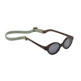 Béaba Merry Babyzonnebril – 9 tot 24 Maanden – Categorie 3 UV-400 – Met Zijbescherming & 360° Verstelbare Poten – Tropical Green