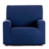 Eysa Bi-elastische bankovertrek voor 1-zits, blauw, design Harlem