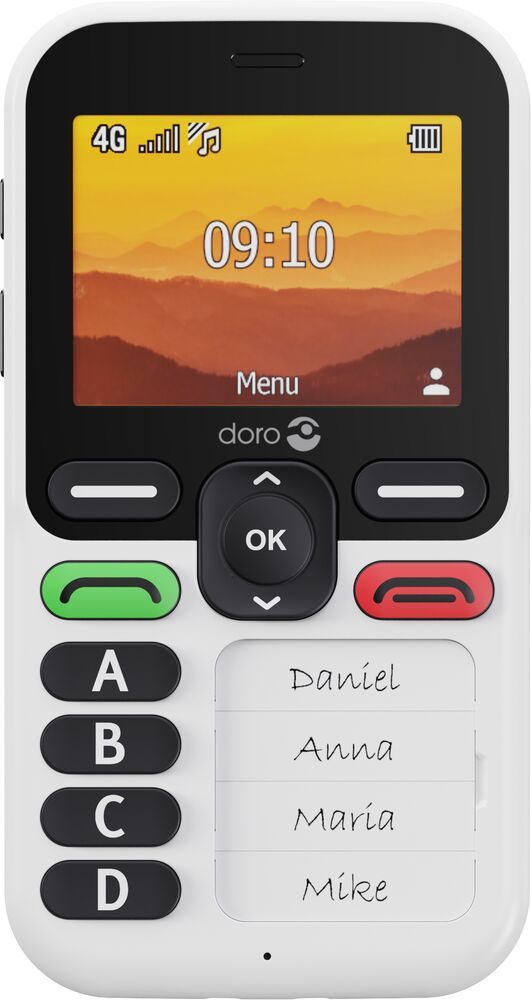 Doro Leva X10 - Seniorentelefoon - 2.4" - 4G - Zwart/Wit