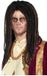 Smiffys Carnaval verkleed dreadlocks pruik voor heren - bruin - lang haar - Rasta/Hippie