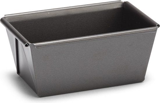 Patisse Mini Broodvorm Profi 9 cm - Grijs - Rechthoek - Staal