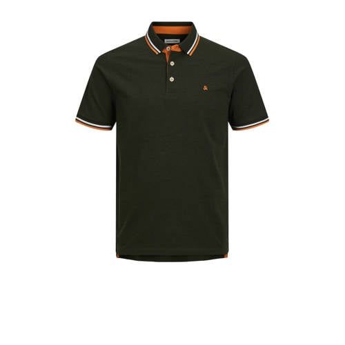 JACK & JONES PLUS SIZE JJEPAULOS Plus Size Polo Shirt with Logo