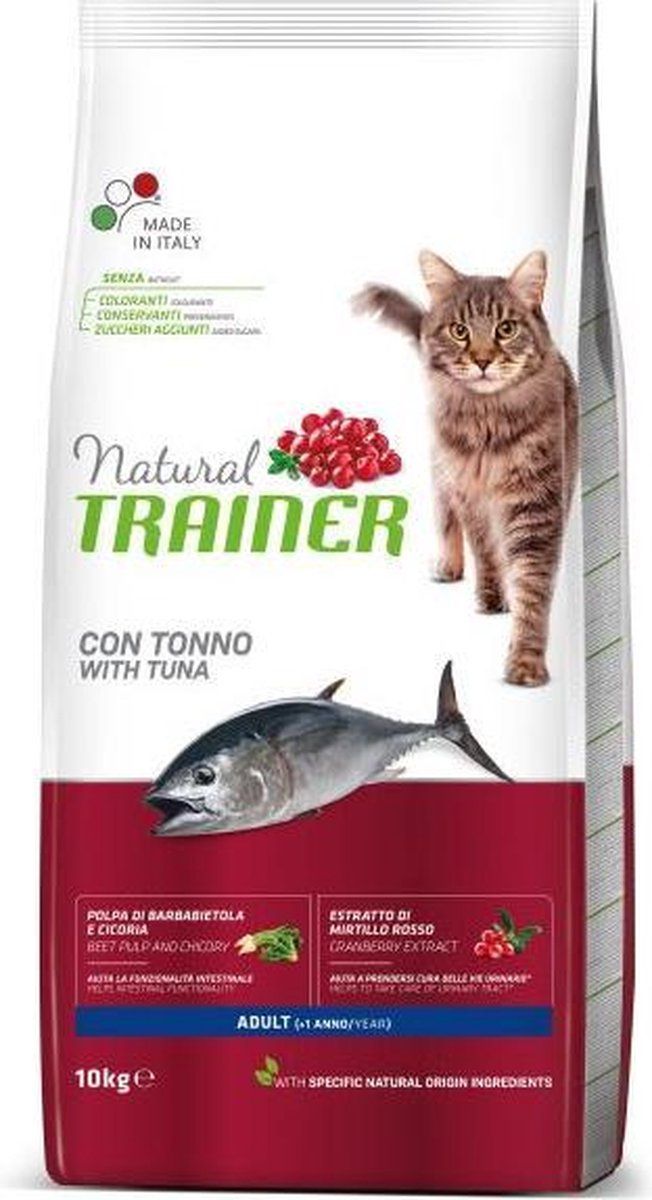 Natural Trainer Kat Adult Tonijn Kattenvoer 10 kg