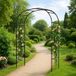 Arche de jardin métallique grande taille acier galvanisé anti-rouille, support plantes grimpantes mariage jardin