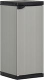 vidaXL Tuinkast met 1 schap 35x40x85 cm grijs en zwart
