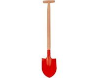 Basic Metalen Schep Met Houten Steel 91 Cm Assorti