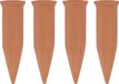 QUVIO Waterdruppelaar - 4 stuks - Druppelsysteem voor planten - Bruin