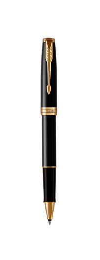 Parker Sonnet Rollerball Pen - Black & Gold - Fine Point - Gift Box