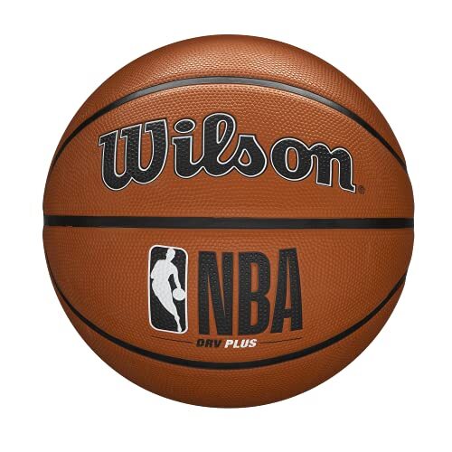 Wilson Basketball NBA DRV PLUS, outdoor, rubber, maat: 5, bruin