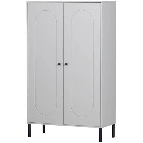 WOOOD Xina Lage Kast - Grenen - Wolkengrijs - 149x90x40