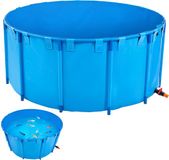 Vevor Bassin à poissons PVC φ2400x1000mm Bol à poissons 5000L Bassin à Koï Bleu