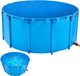 Vevor Bassin à poissons PVC φ2400x1000mm Bol à poissons 5000L Bassin à Koï Bleu