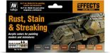 Acrylicos Vallejo VJ70183 "Rust, Vlekken & Streaking" Model Kleurenset, 17 ml (Pack van 8)