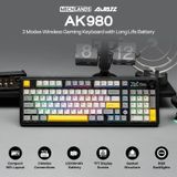AJAZZ AK980 Draadloos Mechanisch Bluetooth Toetsenbord - Drie Modi - Gamingtoetsenbord