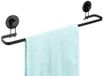 Bathroom Solutions Handdoekenrek Zwart Metalen Constructie Zuignapbevestiging