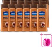Vaseline Lait corporel au cacao - 12 x 400 ml - Nourrissant et soignant - Emballage en vrac